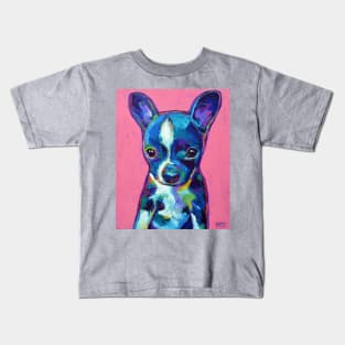 Cute BOSTON TERRIER CHIHUAHUA puppy Kids T-Shirt